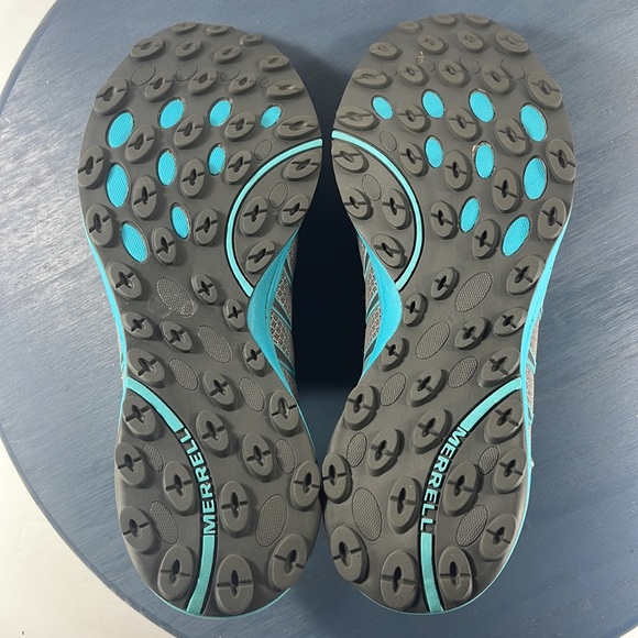Merrell Women's Wild Dove Gray Aqua Trail Running Shoes Sneakers Size 8.5 - Picture 6 of 8